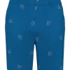 Men Original Penguin Shorts< Pete Embroidered Golf Shorts - Mediterranean Blue