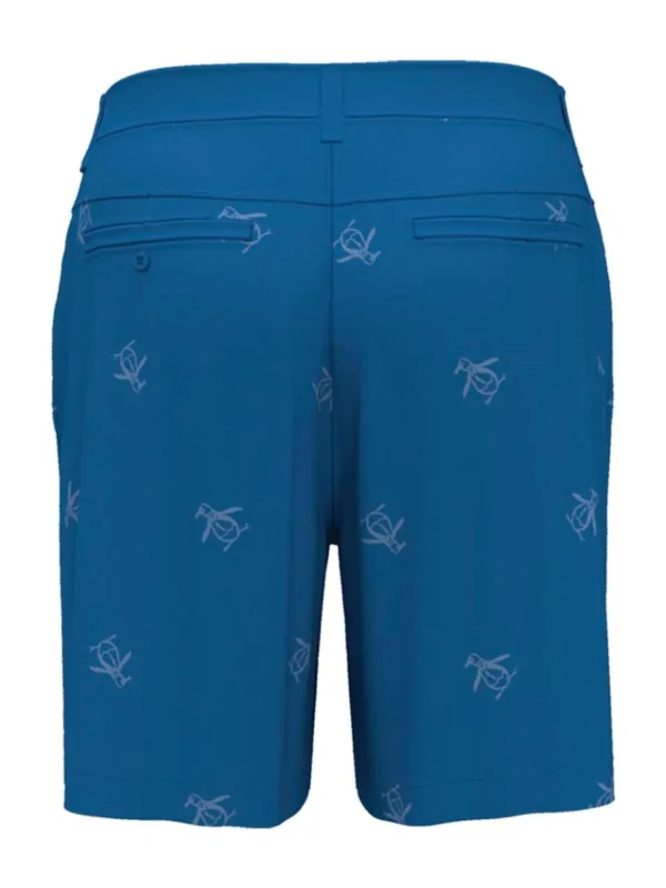 Men Original Penguin Shorts< Pete Embroidered Golf Shorts - Mediterranean Blue