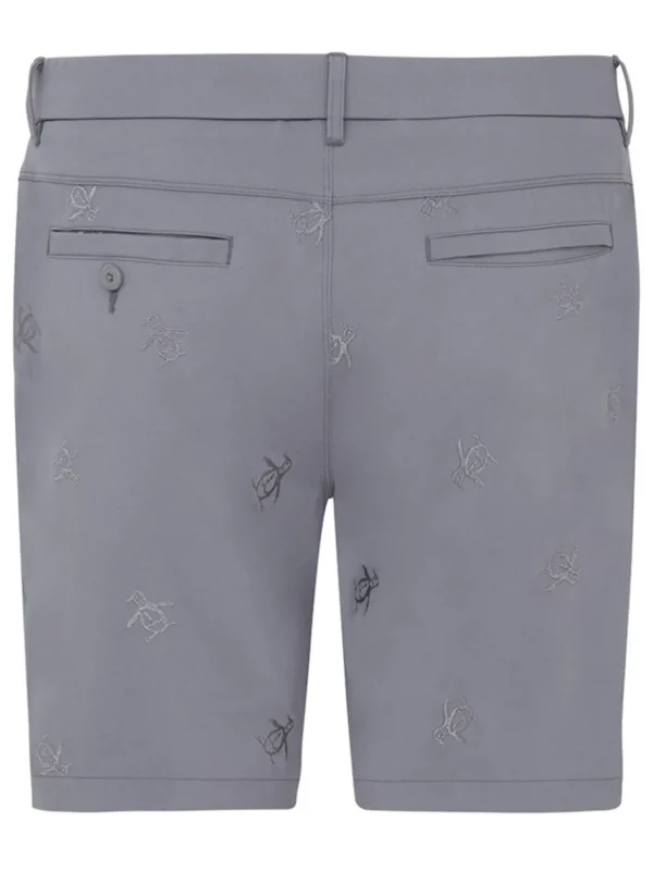 Men Original Penguin Shorts< Pete Embroidered Golf Shorts - Quiet Shade