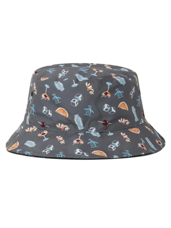 Original Penguin Hats< Reversible Cocktail Print Bucket Hat