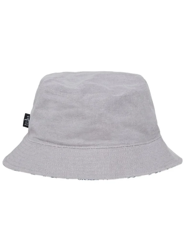 Original Penguin Hats< Vacation Pete Reversible Bucket Hat - Bright White