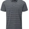 Men PING Shirts< Alexander Tailored Fit Polo - Navy/Silver