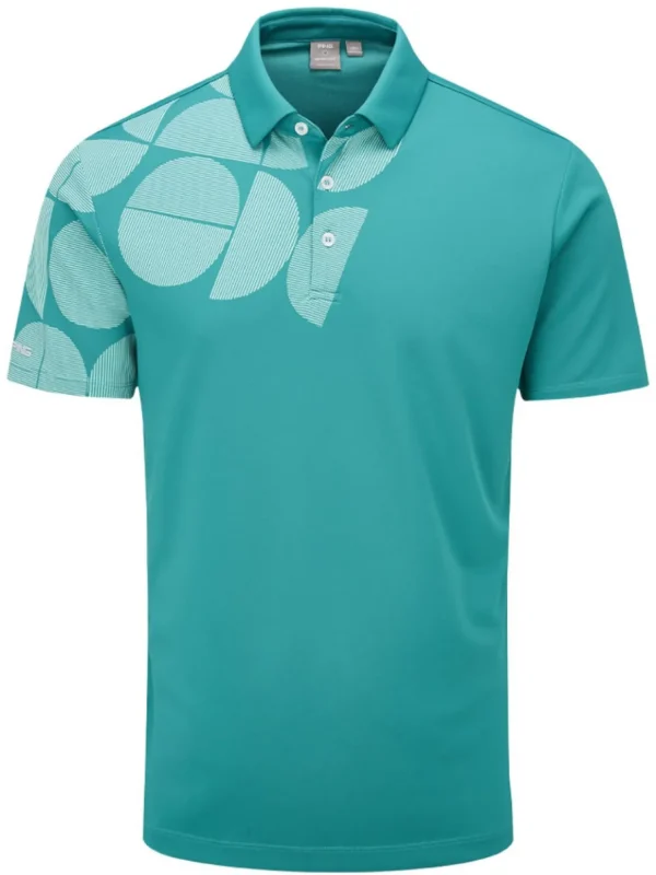 Men PING Shirts< Elevation Tailored Fit Polo - Everglade