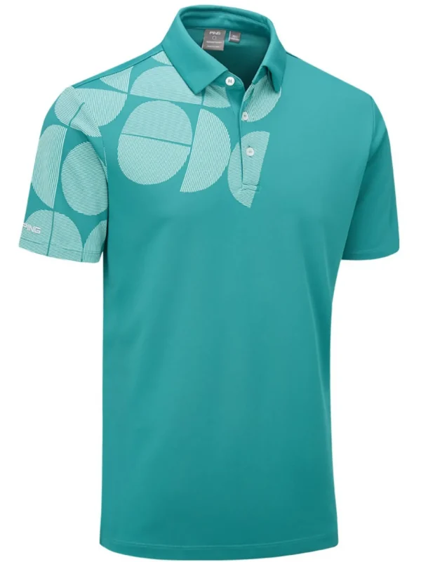 Men PING Shirts< Elevation Tailored Fit Polo - Everglade