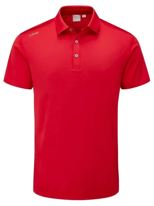 Men PING Shirts< Lindum Tailored Fit Polo - Rich Red