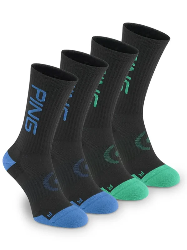 PING Socks< Logo Sock 2-Pair Pack - Navy Multi