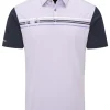 Men PING Shirts< Morten Tailored Fit Polo - Cool Lilac/Navy Multi