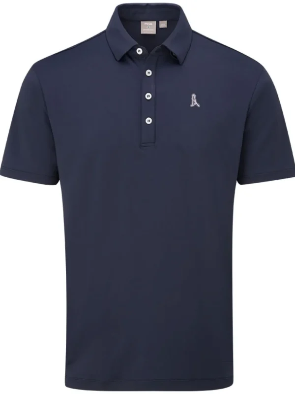 Men PING Shirts< Mr Tailored Fit Polo - Navy