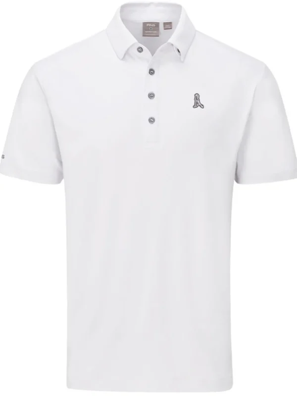 Men PING Shirts< Mr Tailored Fit Polo - White