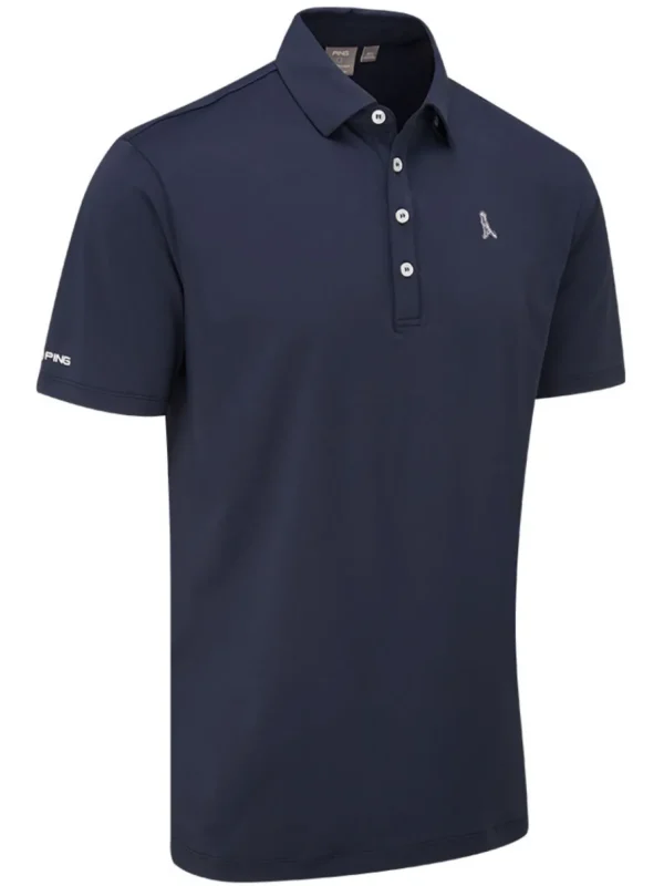 Men PING Shirts< Mr Tailored Fit Polo - Navy