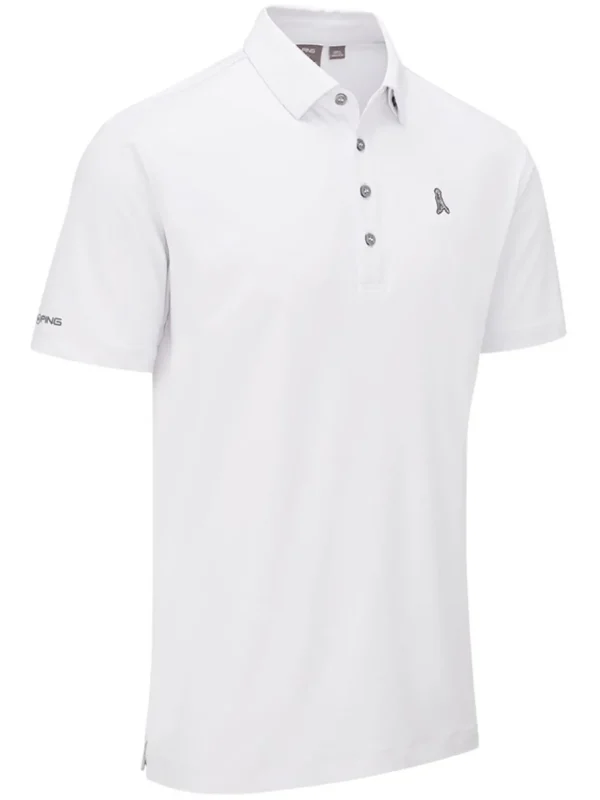 Men PING Shirts< Mr Tailored Fit Polo - White