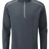 Men PING Jumpers< Ramsey 1/2 Zip Ribbed Fleece - Navy