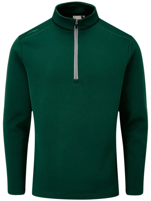 Men PING Jumpers< Ramsey 1/2 Zip Ribbed Fleece - Pine