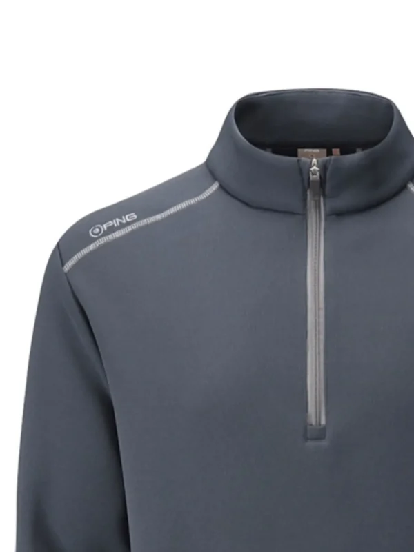 Men PING Jumpers< Ramsey 1/2 Zip Ribbed Fleece - Navy