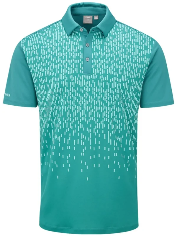 Men PING Shirts< Ratio Tailored Fit Polo - Everglade Multi