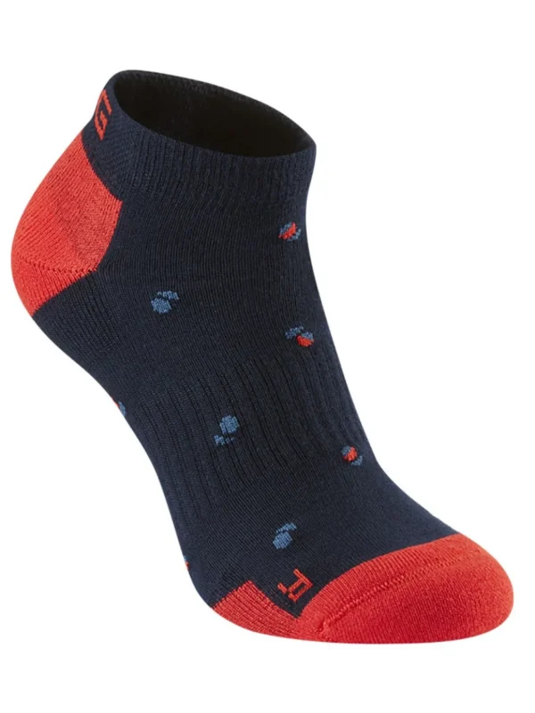 PING Socks< Sensorcool Split Ball No Show 2 Pack Socks - White/Navy Multi