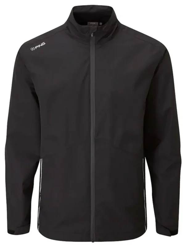 Men PING Wind & Rain Wear< Sensordry Waterproof Jacket - Black/Black