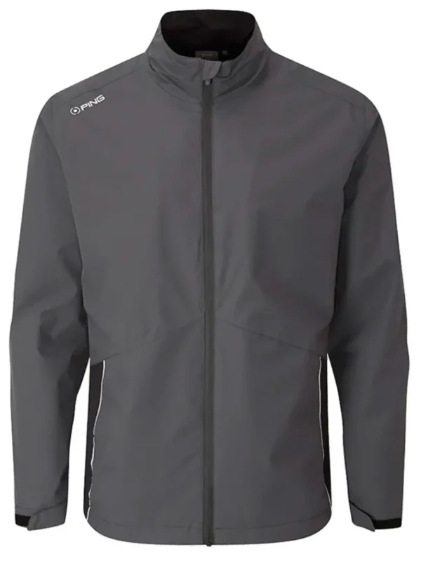 Men PING Wind & Rain Wear< Sensordry Waterproof Jacket - Asphalt/Black