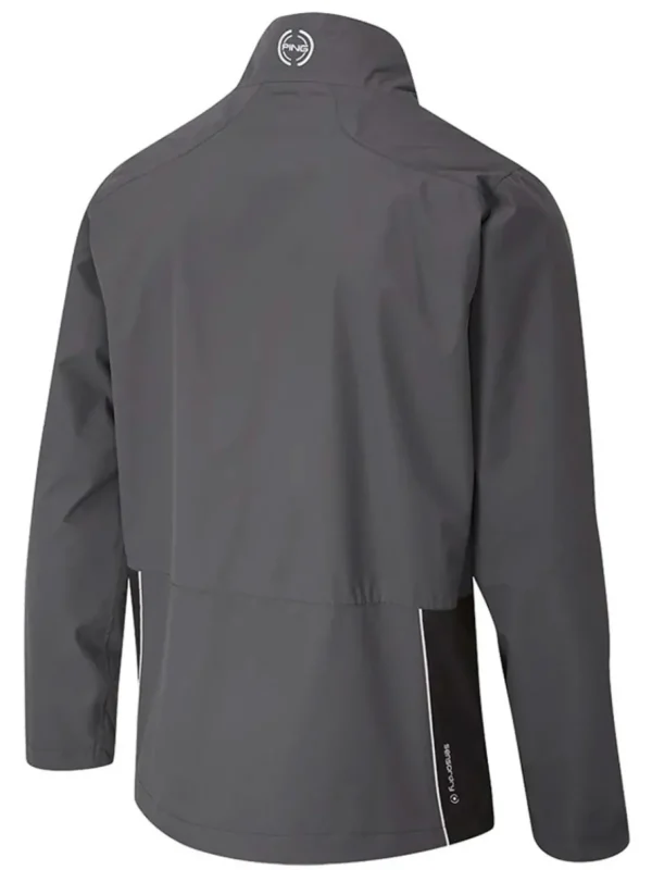 Men PING Wind & Rain Wear< Sensordry Waterproof Jacket - Asphalt/Black