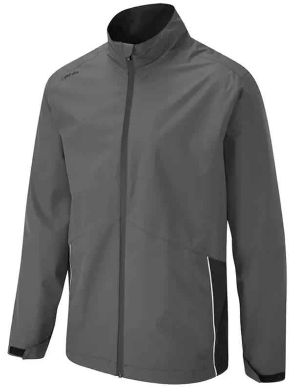 Men PING Wind & Rain Wear< Sensordry Waterproof Jacket - Asphalt/Black