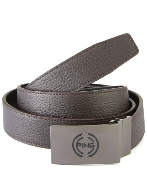 PING Belts< Stamp Reversible Belt - Black/Asphalt