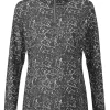 Women PING Shirts< Women'S Lois Printed Long Sleeve Polo - Black Multi