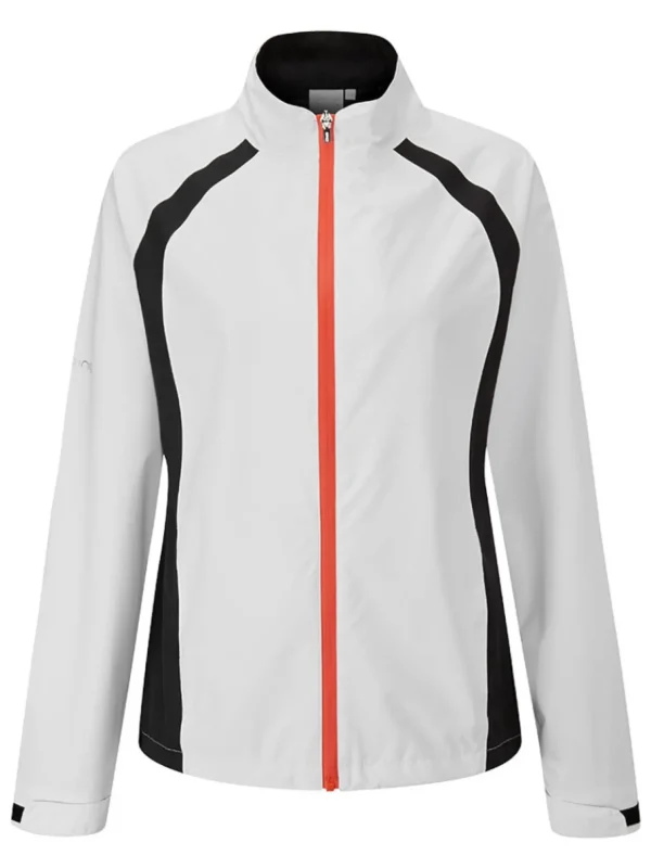 Women PING Wind & Rain Wear< Women'S Sensordry Freda Waterproof Jacket - White/Black