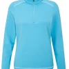 Women PING Jumpers< Women'S Sonya Half Zip Fleece - Laguna