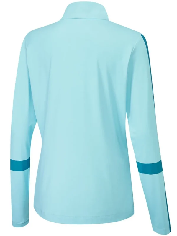 Women PING Shirts< Women'S Tamara Long Sleeve Polo - Aquatic/Scuba Blue