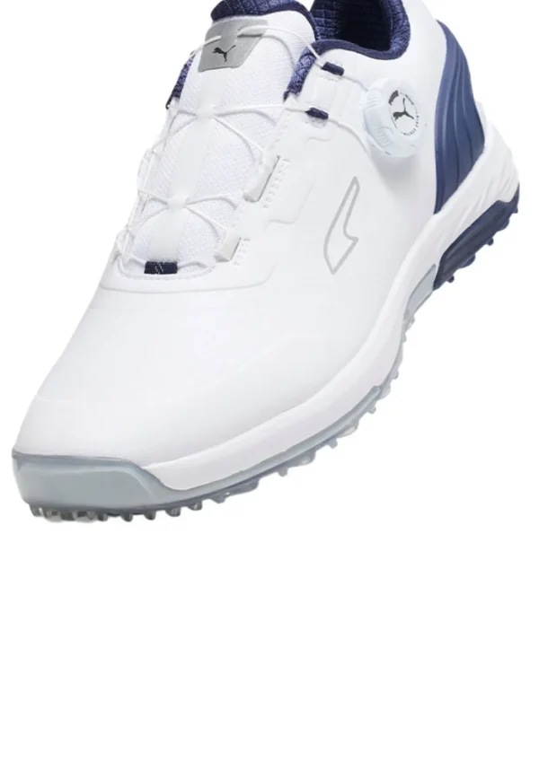 Men Puma Mens Golf Shoes< Alphacat Nitro Disc Golf Shoes - White/ Navy/Ash Grey