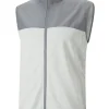 Men Puma Vests< Cloudspun Colorblock Golf Vest - Quiet Shade/High Rise Heather