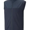 Men Puma Vests< Cloudspun Colorblock Golf Vest - Navy Blazer/Navy Blazer Heather