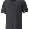 Men Puma Shirts< Cloudspun Haystack Golf Polo - Black Heather