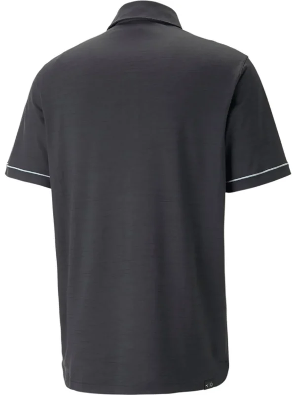 Men Puma Shirts< Cloudspun Haystack Golf Polo - Black Heather