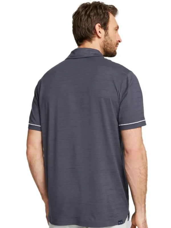 Men Puma Shirts< Cloudspun Haystack Golf Polo - Navy Blazer Heather/High Rise