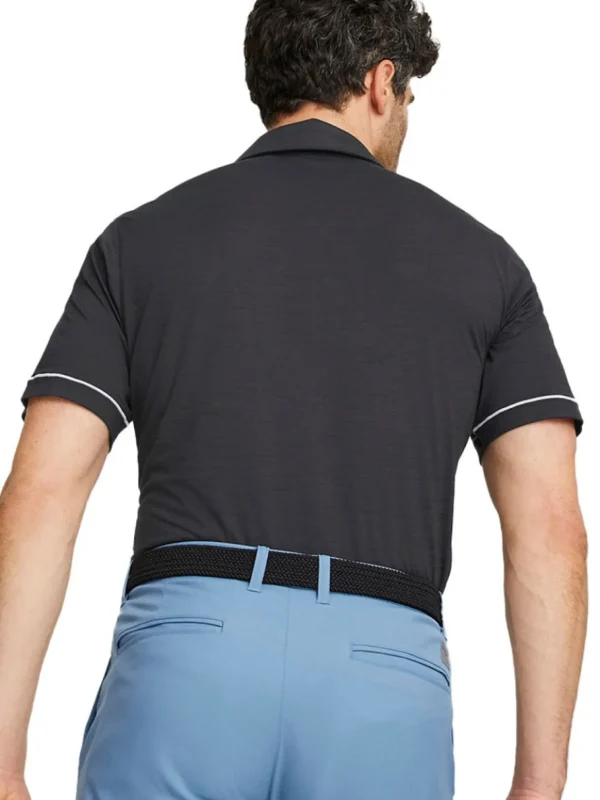 Men Puma Shirts< Cloudspun Haystack Golf Polo - Black Heather