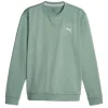 Men Puma Jumpers< Cloudspun Heather Golf Sweatshirt - Eucalyptus Heather