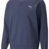 Men Puma Jumpers< Cloudspun Heather Golf Sweatshirt - Navy Blazer Heather