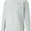 Men Puma Jumpers< Cloudspun Heather Golf Sweatshirt - High Rise Heather