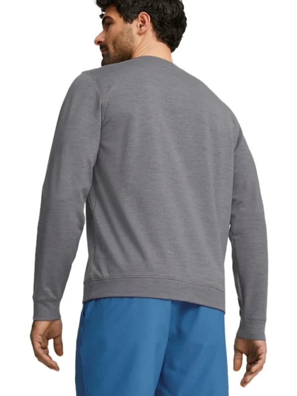 Men Puma Jumpers< Cloudspun Heather Golf Sweatshirt - Quiet Shade Heather