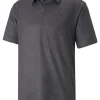 Men Puma Shirts< Cloudspun Primary Golf Polo - Black