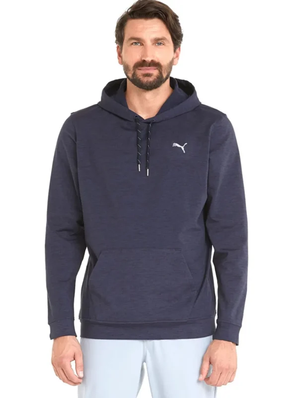 Men Puma Jumpers< Cloudspun Progress Golf Hoodie - Navy Blazer Heather