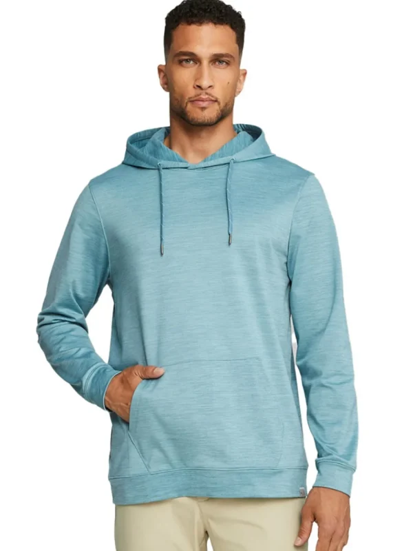 Men Puma Jumpers< Cloudspun Progress Golf Hoodie - Bold Blue Heather