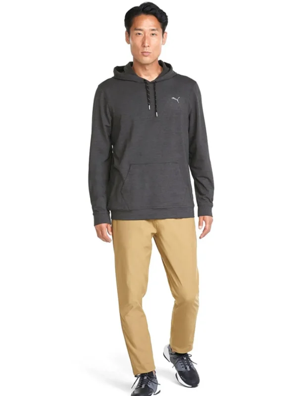 Men Puma Jumpers< Cloudspun Progress Golf Hoodie - Black Heather