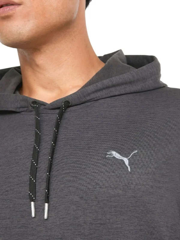 Men Puma Jumpers< Cloudspun Progress Golf Hoodie - Black Heather