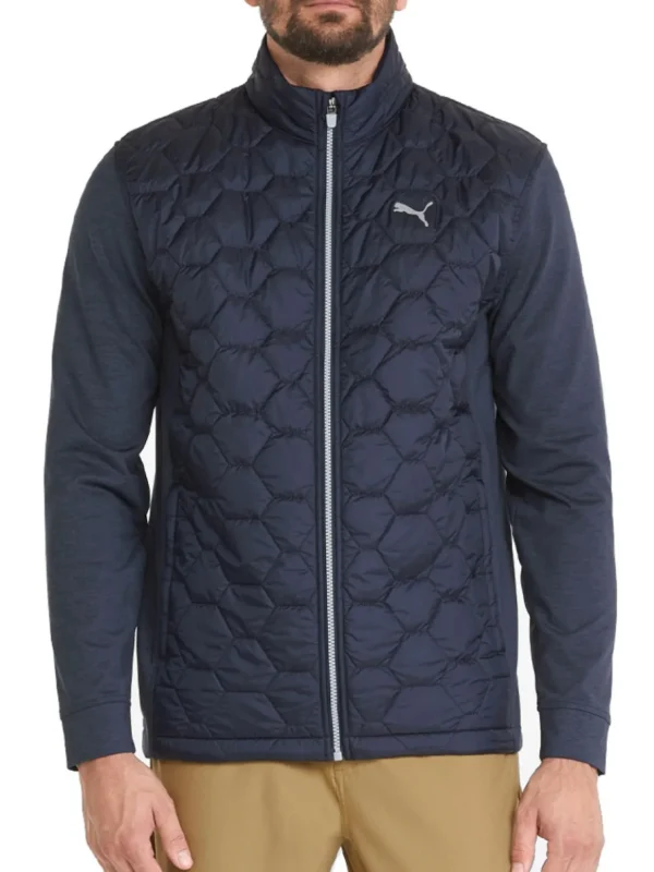 Men Puma Jumpers< Cloudspun Wrmlbl Jacket - Navy Blazer