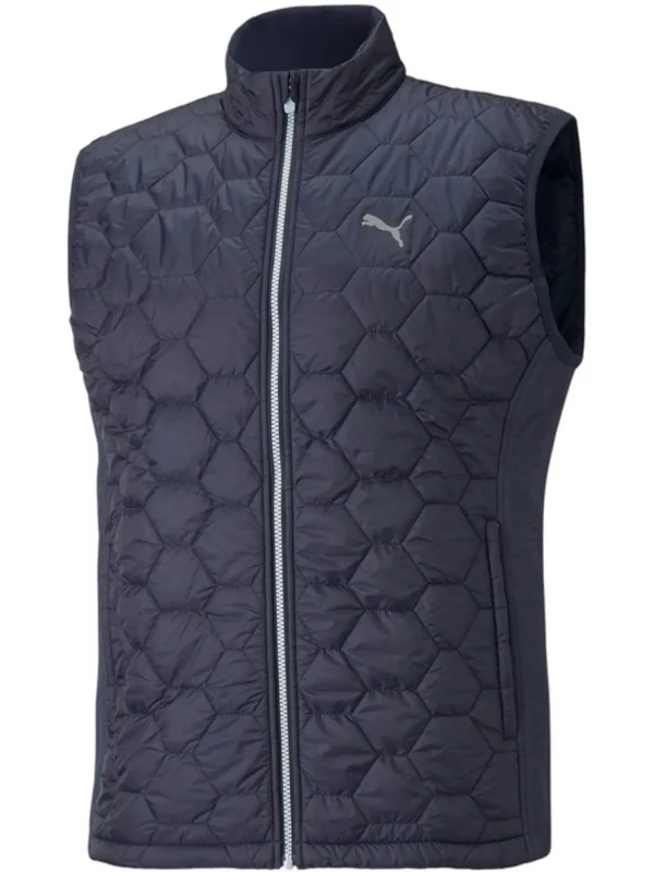 Men Puma Vests< Cloudspun Wrmlbl Vest - Navy Blazer