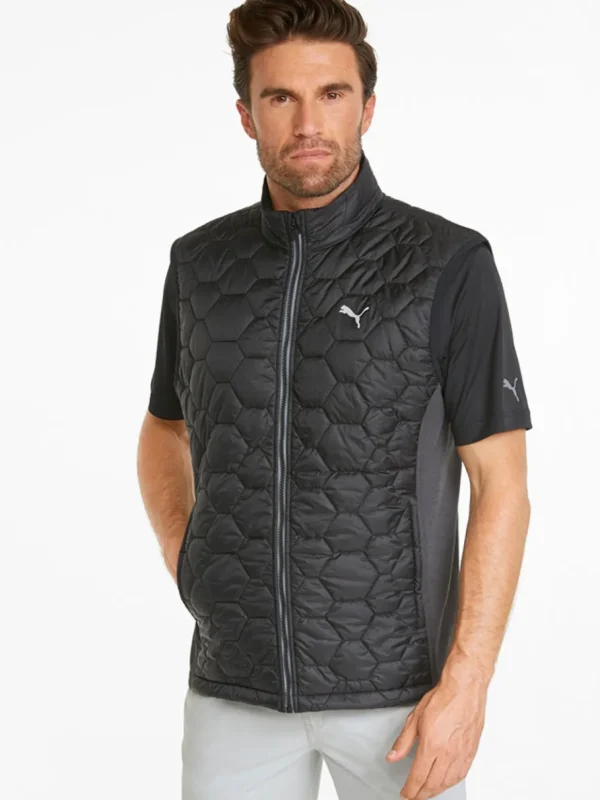 Men Puma Vests< Cloudspun Wrmlbl Vest - Black