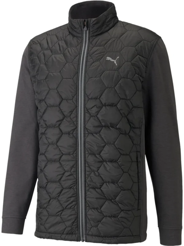 Men Puma Jumpers< Cloundspun Wrmlbl Jacket - Black