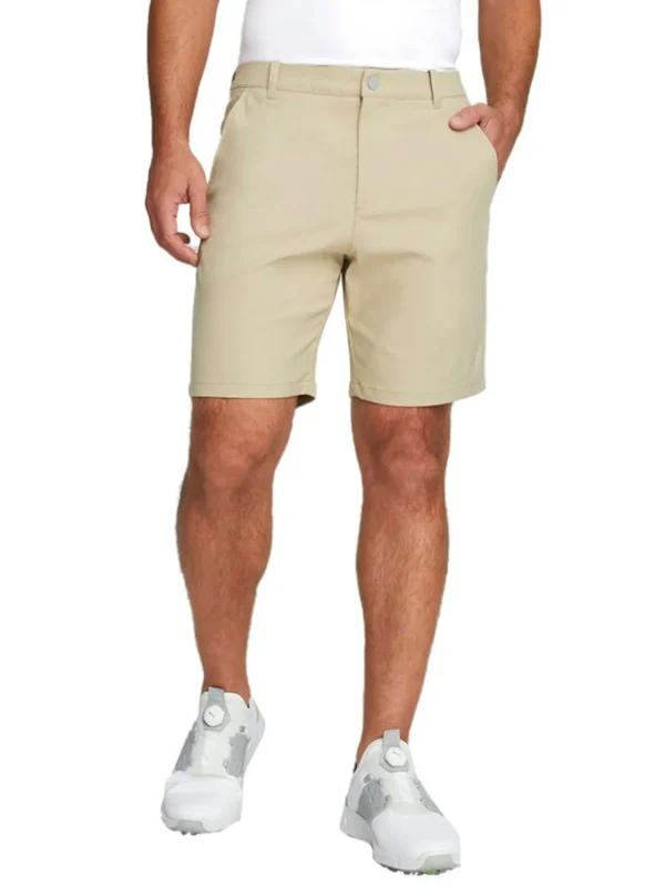 Men Puma Shorts< Dealer 8-Inch Golf Shorts - Alabaster